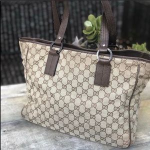 Authentic Gucci Monogram Tote Bag